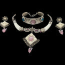 925 Sterling Silver Designer Necklace Set - Design