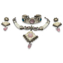 925 Sterling Silver Designer Necklace Set - Design