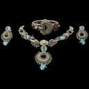 925 Sterling Silver Designer Necklace Set - Design