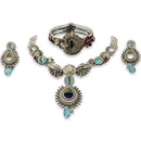 925 Sterling Silver Designer Necklace Set - Design