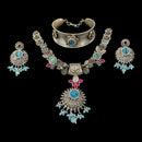 925 Sterling Silver Designer Necklace Set - Design