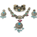 925 Sterling Silver Designer Necklace Set - Design