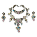 925 Sterling Silver Designer Necklace Set - Design