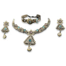 925 Sterling Silver Designer Necklace Set - Design