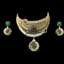 925 Sterling Silver Designer Choker Necklace Set - Design