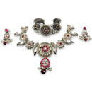 925 Sterling Silver Designer Necklace Set - Design