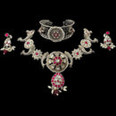 925 Sterling Silver Designer Necklace Set - Design