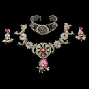 925 Sterling Silver Designer Necklace Set - Design