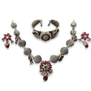 925 Sterling Silver Designer Necklace Set - Design