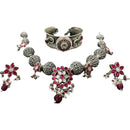 925 Sterling Silver Designer Necklace Set - Design