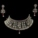 925 Sterling Silver Designer Necklace Set - Design