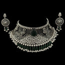 925 Sterling Silver Designer Necklace Set - Design