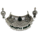 925 Sterling Silver Designer Necklace Set - Design