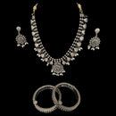 925 Sterling Silver Designer Necklace Set - Design