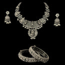 925 Sterling Silver Designer Necklace Set - Design