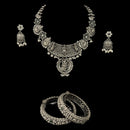 925 Sterling Silver Designer Necklace Set - Design