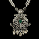 925 Sterling Silver Designer Long Necklace Set - Design