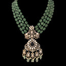 925 Sterling Silver Designer Long Necklace & Earring Set - Victorian Style