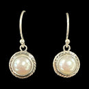 925 Sterling Silver Natural Pearl Earrings - Design