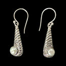 925 Sterling Silver Natural Pearl Earrings - Design