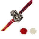 925 Sterling Silver Ganesha Rakhi Designer Gift Set