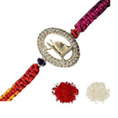 925 Sterling Silver Shiva Rakhi Designer Gift Set