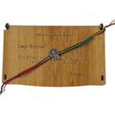 925 Sterling Silver Krishna Rakhi Designer Gift Set