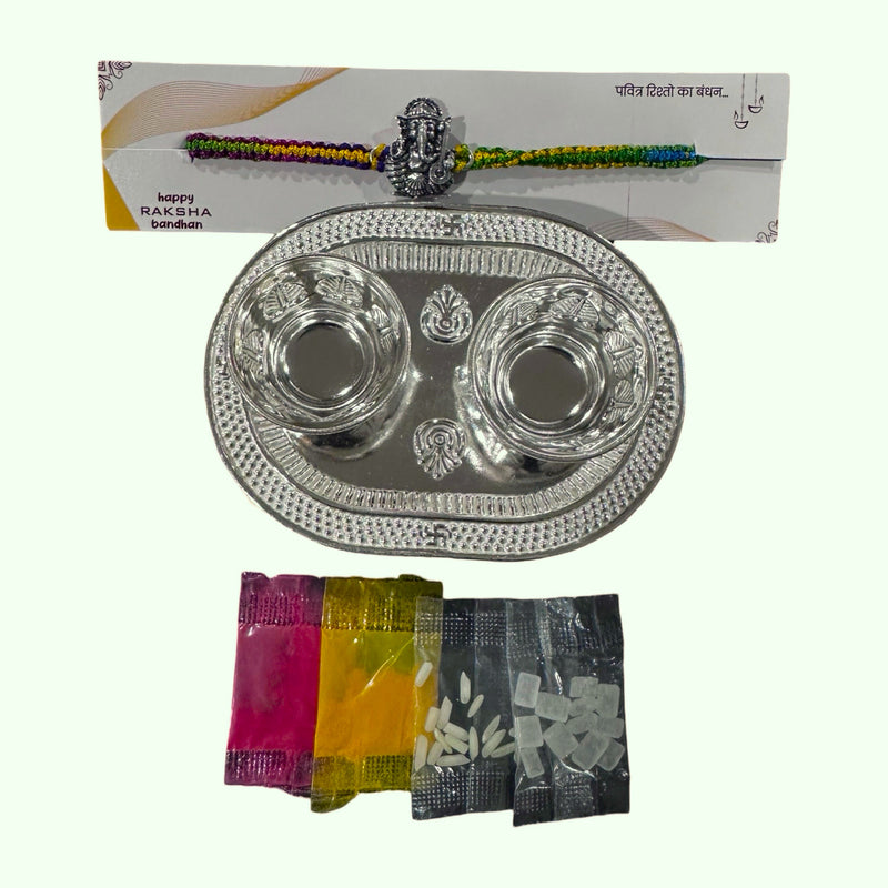 925 Sterling Silver Rakhi Gift Set