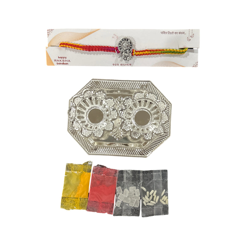 925 Sterling Silver Rakhi Gift Set