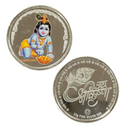 999 Pure Silver Baby Krishna Color 10 Gram Coin