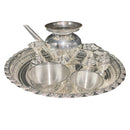 925 Sterling Silver 8.5 inch Hallmarked Puja Set - 8.5" Set