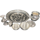 925 Sterling Silver 8.5 inch Hallmarked Puja Set - 8.5" Set