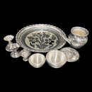 925 Sterling Silver 8.5 inch Hallmarked Puja Set - 8.5" Set