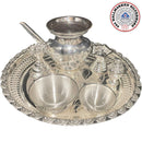 925 Sterling Silver 8.5 inch Hallmarked Puja Set - 8.5" Set