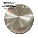 999 Pure Silver Hallmarked 200ml Bowl & Spoon for Youth / Adults -4.0 inch Designer Set