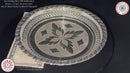 925 Sterling Silver Hallmarked Designer SMALL Puja Plate - Style