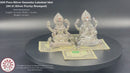 999 Pure Silver 3.0-inch Ganesh & Lakshmi / Laxmi Idol / Statue / Murti (Figurine