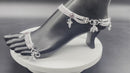 700 Silver Bridal / Party Anklet with Enamel & Stones - Style