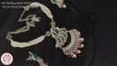 925 Sterling Silver Designer Long Necklace Set - Design