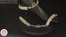 800 Silver Rajwada Hallmarked Pajeb Anklet with Meena - Style