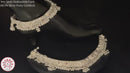 800 Silver Rajwada Hallmarked Pajeb Anklet with Meena & Bells - Style
