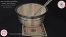 999 Pure Silver Hallmarked 200ml Bowl & Spoon for kids / youth - 3.7-inch Set
