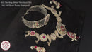 925 Sterling Silver Designer Necklace Set - Design