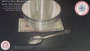 999 Pure Silver Hallmarked 400ml Heavy Bowl & Spoon Set - 5.0-inch Set