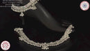 800 Silver Rajwada  Rajwada Pajeb / Anklet with Meena - Style