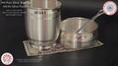 999 Pure Silver Hallmarked 250ml Glass, 200ml Bowl & Spoon for Kids - Designer Set