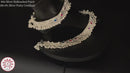 800 Silver Rajwada Hallmarked Pajeb Anklet with Meena & Bells - Style