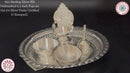 925 Sterling Silver Hallmarked 6.5-inch Puja Set- 6.5" Set