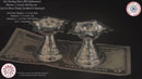 925 Sterling Silver Hallmarked 5-Star  Diya (Kundulu / Vilakku) Pair