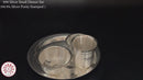 999 Pure Silver 7.0 Inch Light Weight Western Plate Anna Prasanam Small Dinner Set - Set